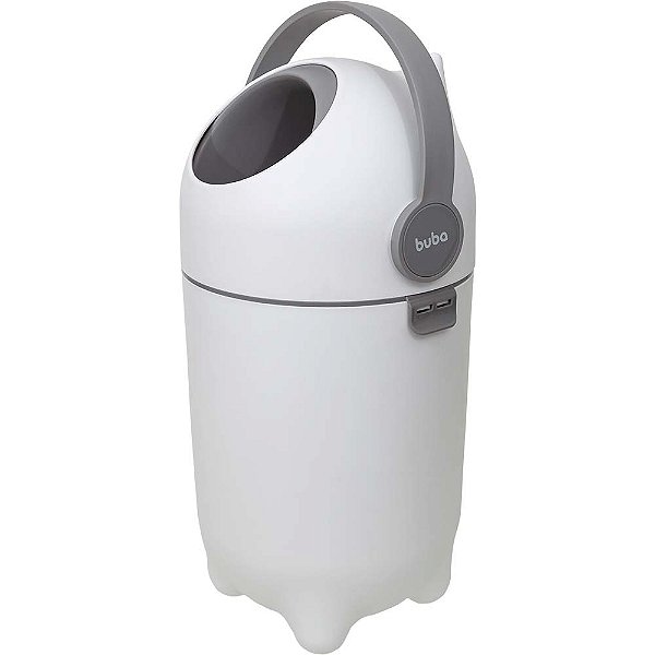 Lixeira Antiodor Para Fraldas Buba Higiênica Prática Branco