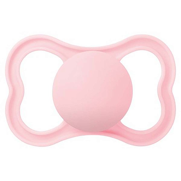 Chupeta Mam Air 16m+ Disco Extraventilado Bico Silicone Rosa