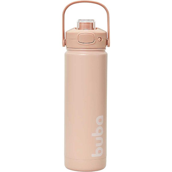 Garrafa Térmica Bege Buba Quente ou Frio Parede Dupla 600ml