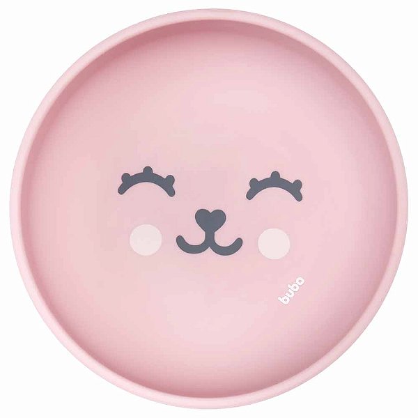 Bowl Infantil Buba Com Ventosa Antiderrapante IA Gummy Rosa
