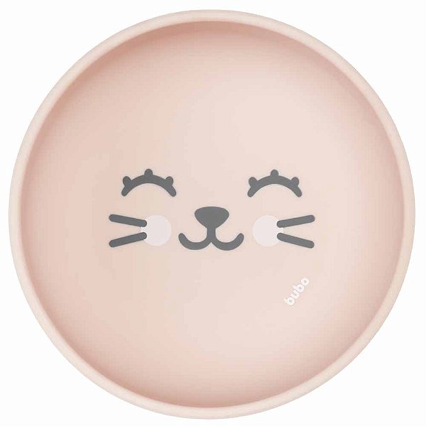 Bowl Infantil Buba Ventosa Antiderrapante IA Gummy Pêssego