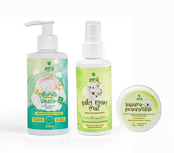 Kit Xô Gripe Alívio Natural para Gripe do Bebê Verdi Natural
