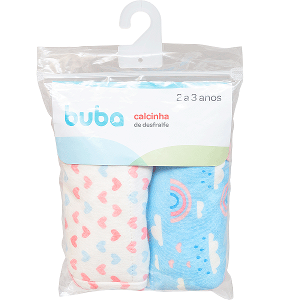 Kit 2 Calcinhas Treinamento Desfralde Buba Menina 2-3 Anos