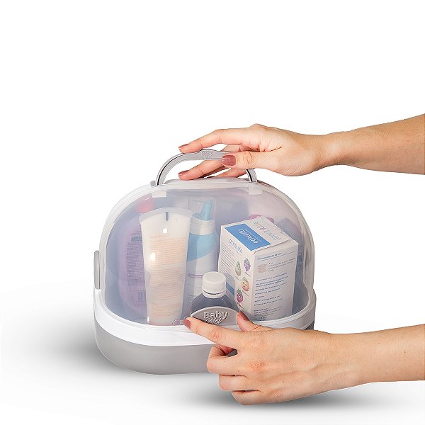 Maleta Multiuso Baby Mel Branca Farmacinha e Lancheira