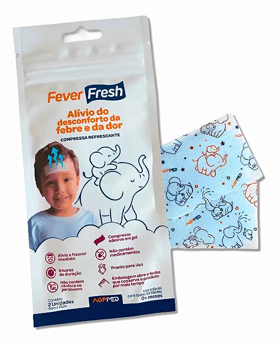 Fever Fresh Compressa Gel Refrescante Alívio Da Febre Agpmed