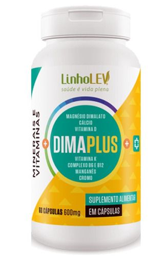 Dimaplus Vitaminas E Minerais 600mg 60 Cápsulas - Linho Lev