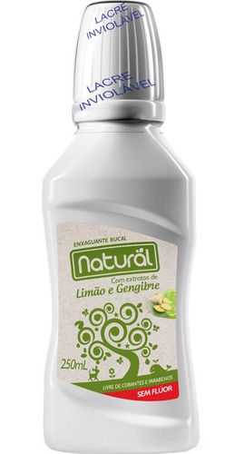 Enxaguante Bucal Limão E Gengibre 250ml - Natural