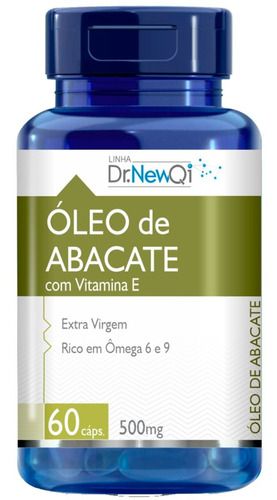 Oleo De Abacate E Vitamina E 1000mg 60 Cápsulas - Dr New Qi