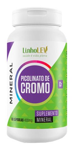 Picolinato De Cromo 60 Cápsulas 400mg - Linho Lev