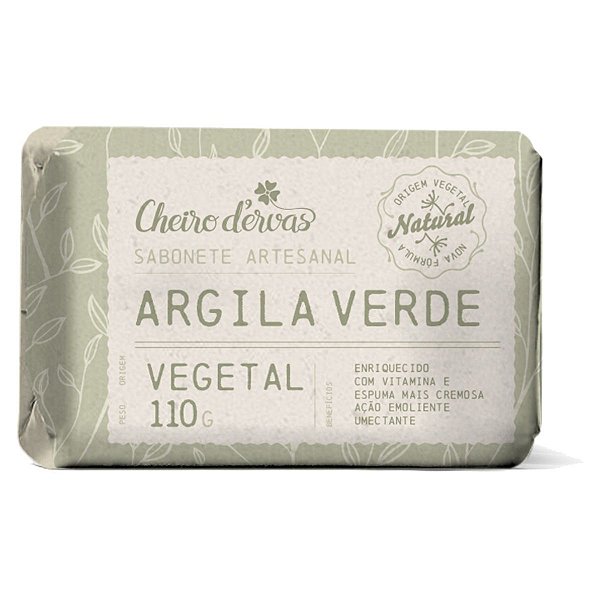 Sabonete De Argila 110g - Cheiro D'ervas