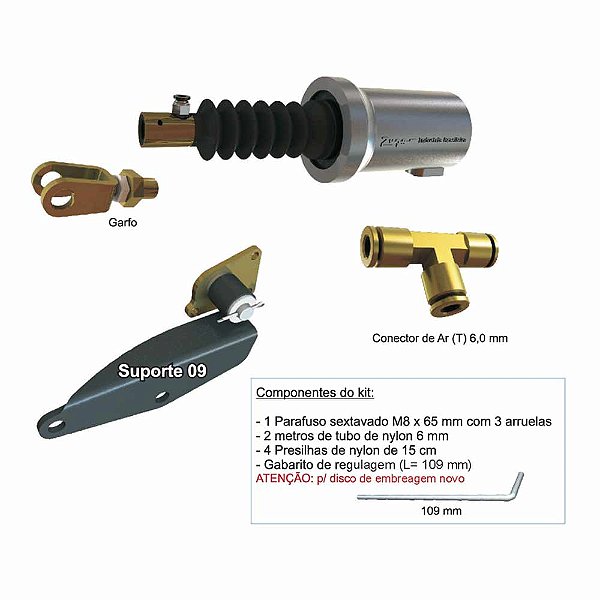 KIT SERVO Cilindro MESTRE Embreagem CARGO/VW 1422/2422 Câmbio FS 5M