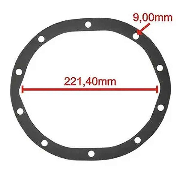 Junta Tampa Diferencial Ar Condicionado 10/20/F1000 Braseixos /92 10557NA