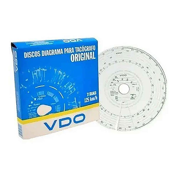 Disco Tacógrafo 7 Dias 125 Km
