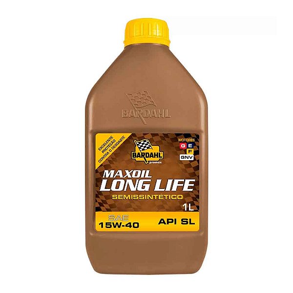 Óleo 15W40 API Semissintético para Motor a Gasolina, Álcool e Flex