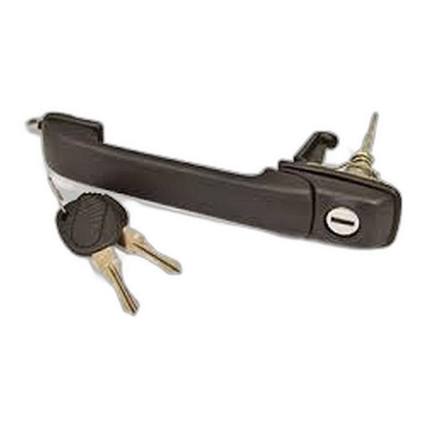 Maçaneta Externa Preta Lado Direito/Esquerdo Sem Chave Com Furo Delivery GII AP18 D/E