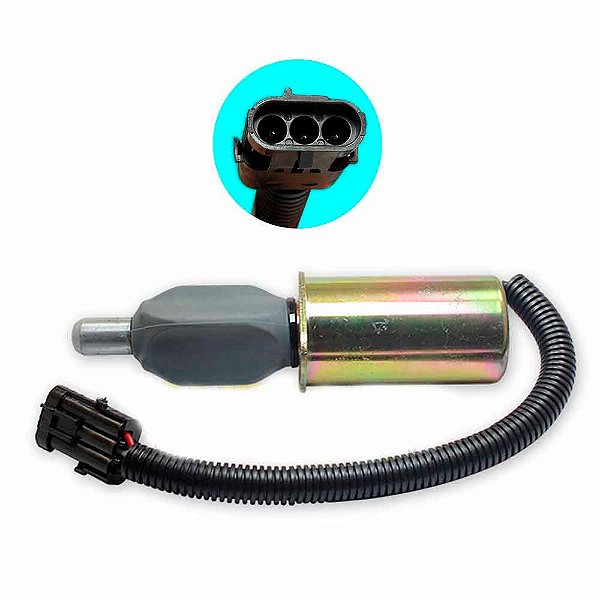 VÁLVULA SOLENOIDE 12V CUMMINS CAMINHÃO VW / FORD CAMINHÃO