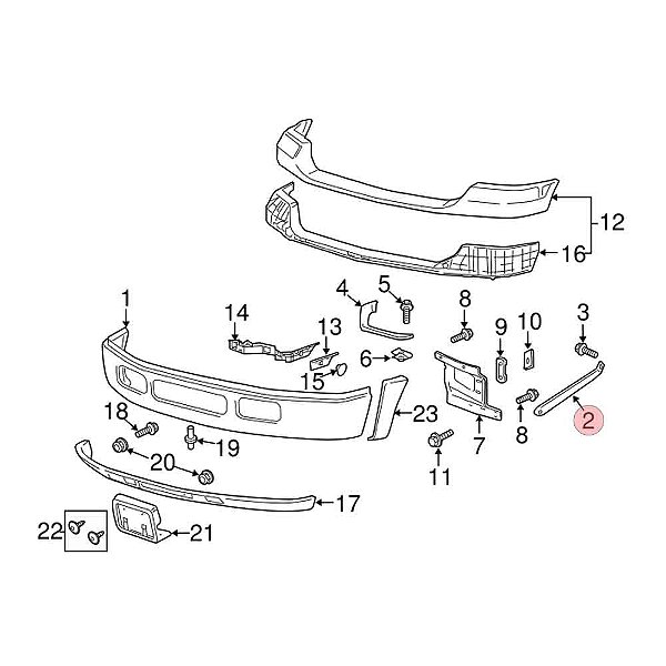 Suporte Parachoque Dianteiro Lado Direito F-250/4000