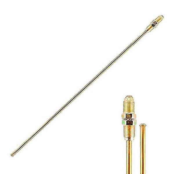 Cano Freio Dianteiro Lado Esquerdo com Válvula 2100mm F4000...98 1/4 x 7/16