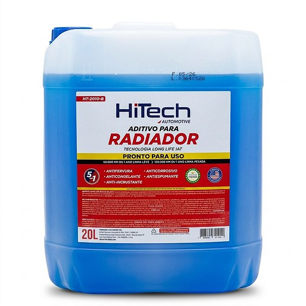 Aditivo Radiador Pronto Uso Azul 20 Litros