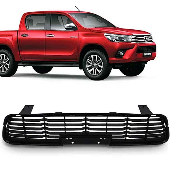 Grade para Parachoque Dianteiro Central Hilux 2016 a 2018
