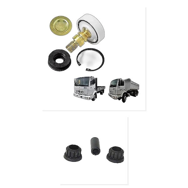 Kit Reparo Articulação Alavanca Jogo Trambulador Ford 1119 1215 1215C e Outros