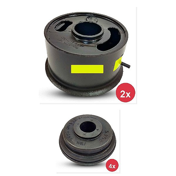 Kit Coxim Traseiro Dianteiro Motor VW 13170 13180 e Outros