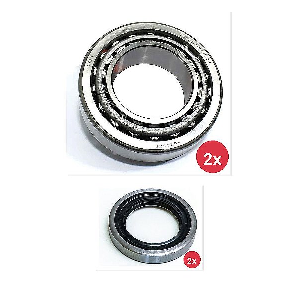 Kit Rolamento Roda Dianteiro Retentor VW 12140 12170 12180 e Outros