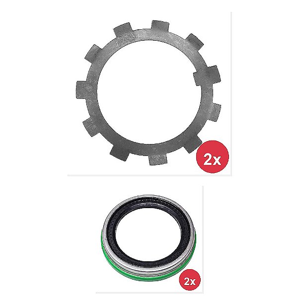 Kit Trava Aranha Retentor Roda Traseiro Ford Cargo 02011 02012 e Outros