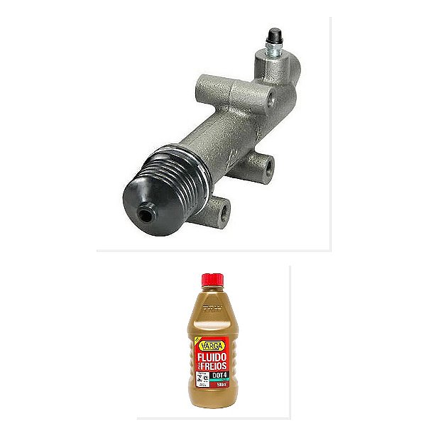 Kit Cilindro Auxiliar Embreagem Fluido Freio DOT4 VW 1215 1217 1316 e Outros