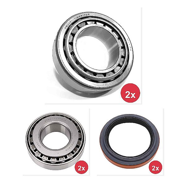 Kit Rolamento Roda Dianteiro Retentor VW 1215 1217 1313 e Outros