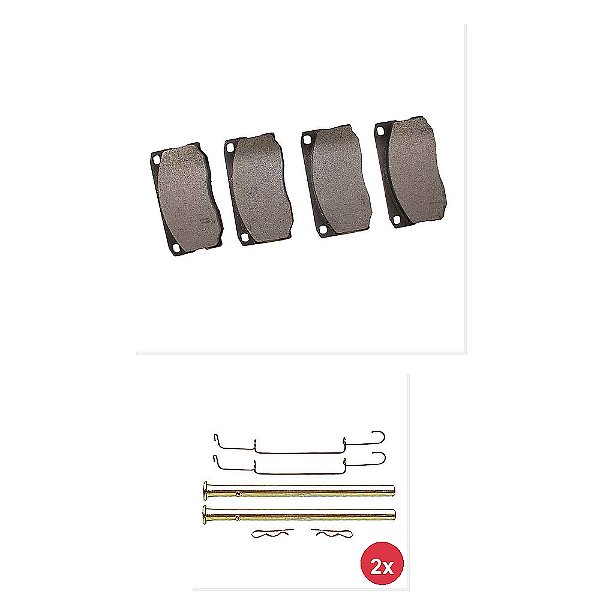 Kit Jogo Pastilha Freio Trava VOLARE 1600D 1800D e Outros