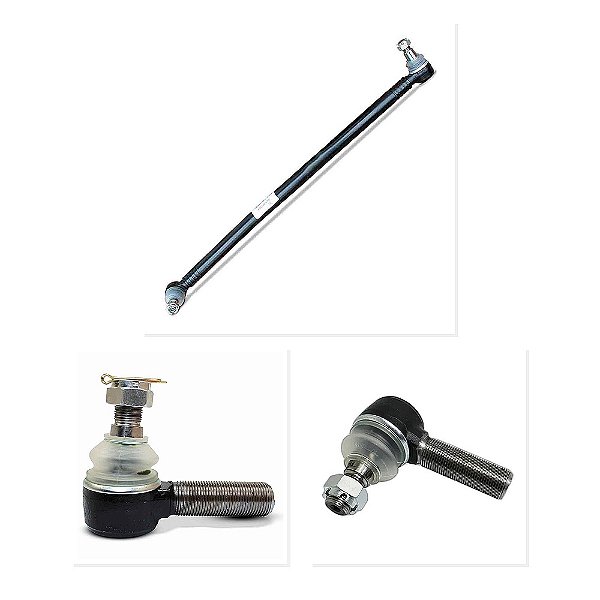 Kit Barra Direção Lateral Terminal Esquerdo Direito VW 10618 12140 e Outros