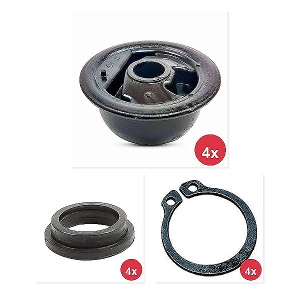 Kit Coxim Traseiro Pino Trava Anel VW 1113 1114 1117 e Outros