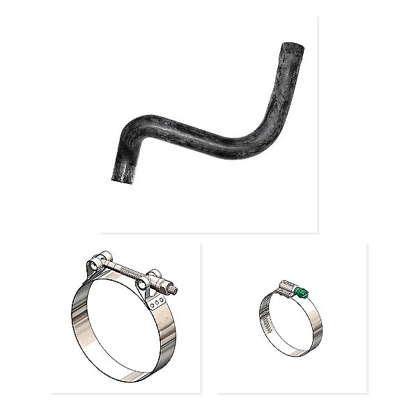Kit Mangueira Superior Radiador Abraçadeira VW 17320E 19320 19320E e Outros
