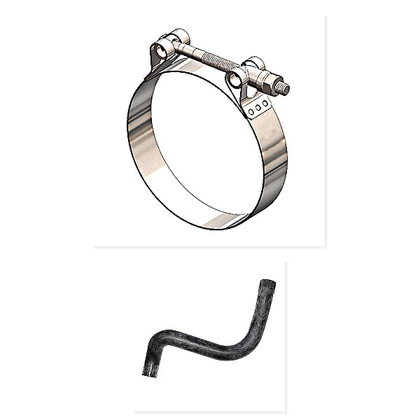 Kit Abraçadeira Mangueira Superior Radiador VW 17320E 19320 19320E e Outros