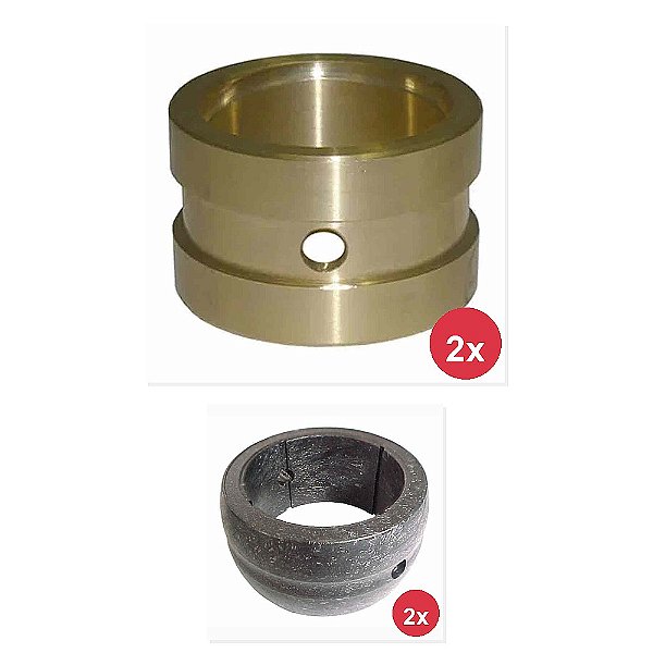 Kit Bucha Eixo Aço Tubelles VW 17180 17220 17250E e Outros