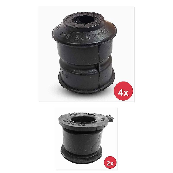 Kit Bucha Estabilizadora Dianteiro Traseiro VW 10160 1985 e Outros