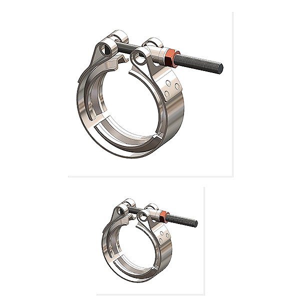Kit Abraçadeira Tipo Turbina Inox None 1215 1217 12180 e Outros