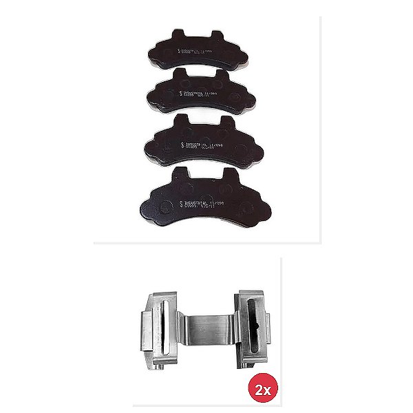 Kit Jogo Pastilha Freio Mola F1000 D20 e Outros