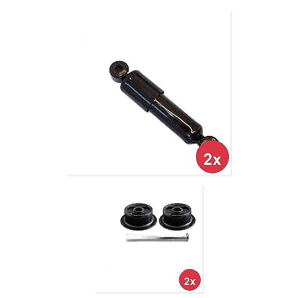 Kit Amortecedor Coxim Traseiro VW 1113 1114 1117 e Outros