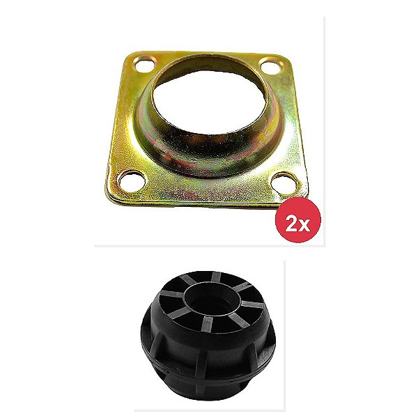 Kit Flange Tirante Bucha Alavanca Trambulador VW 11130 13130 7110 e Outros