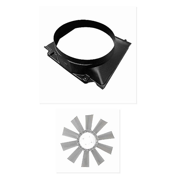 Kit Defletor Helice Radiador Cummins F350 F4000 e Outros