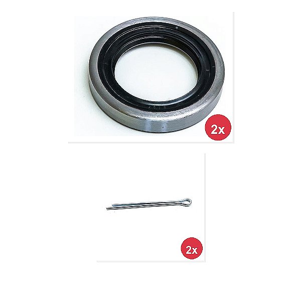 Kit Graxa Rolamento Retentor Roda Dianteiro None 5793 6436 6437 e Outros