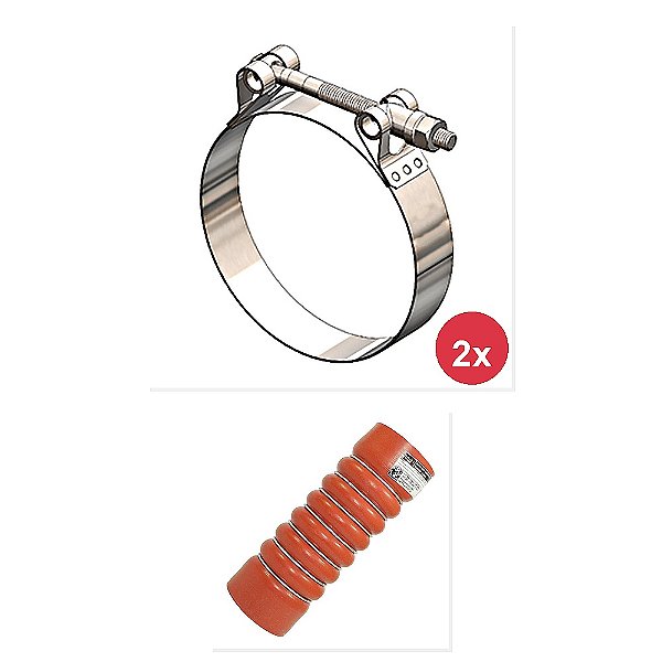 Kit Abraçadeira Mangueira Intercooler None 13170 13180 13180E e Outros