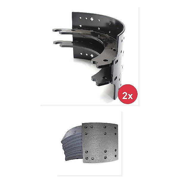 Kit Patim Lona Freio Traseiro VW 0815T 12140H 12140T e Outros