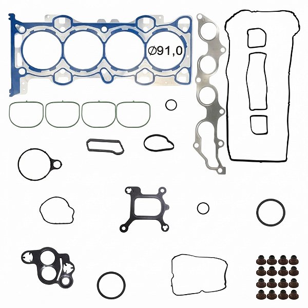 JOGO JUNTA SUPERIOR MOTOR DURATEC FLEX/GASOLINA RANGER FUSION 2.5 C/JTA CABEÇOTE ACO INOX C/RET