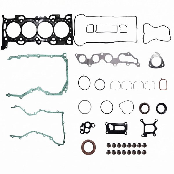 JOGO JUNTA SUPERIOR MOTOR DURATEC FLEX/GASOLINA RANGER FUSION 2.5 C/JTA CABEÇOTE ACO INOX C/RET