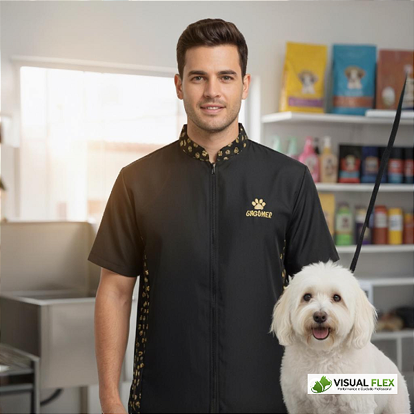 Jaleco de Tosador Masculino Anti-Pelos