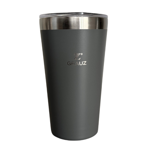 COPO TÉRMICO GRAUZ CINZA 473 ML COM TAMPA