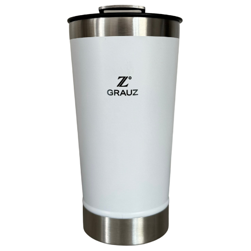 COPO TÉRMICO GRAUZ BRANCO 500 ML COM TAMPA ABRIDOR